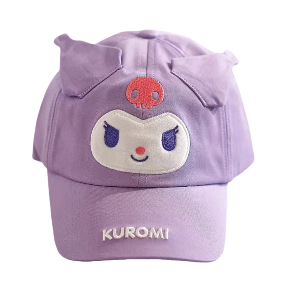 Kids Cotton Baseball Cap Hat for Boys, Boys Caps Perfect for Outdoor Sunny Days Sun Hat 3+ Years(Kuromi)