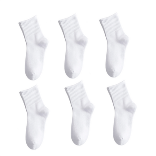 6 Pairs School Uniform Boys Girls Childrens Kids rich cotton plain sports ankle Socks Infant