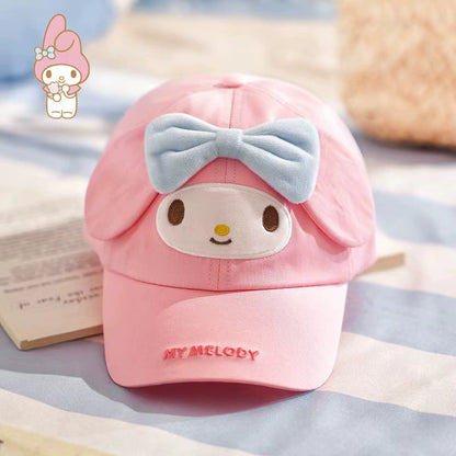 Kids Cotton Baseball Cap Hat for Boys, Boys Caps Perfect for Outdoor Sunny Days Sun Hat 3+ Years(My Melody）