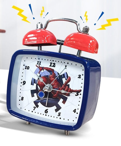 Princess Mermaid Kids digital Alarm Clock for Heavy Sleepers with Twin Bell and Large Digits, Loud Battery Retro Alarm Clock with Night Light for Bedside, Bedroom