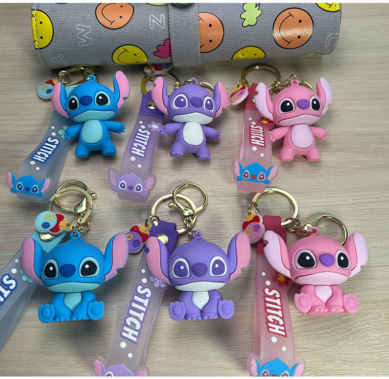 2PCS Buzz Keyring Keychain School bag Ornament Key Ring Decoration Cute Gifts for Women Girls Boys Pendant Chain Jewelry Gift For Kids