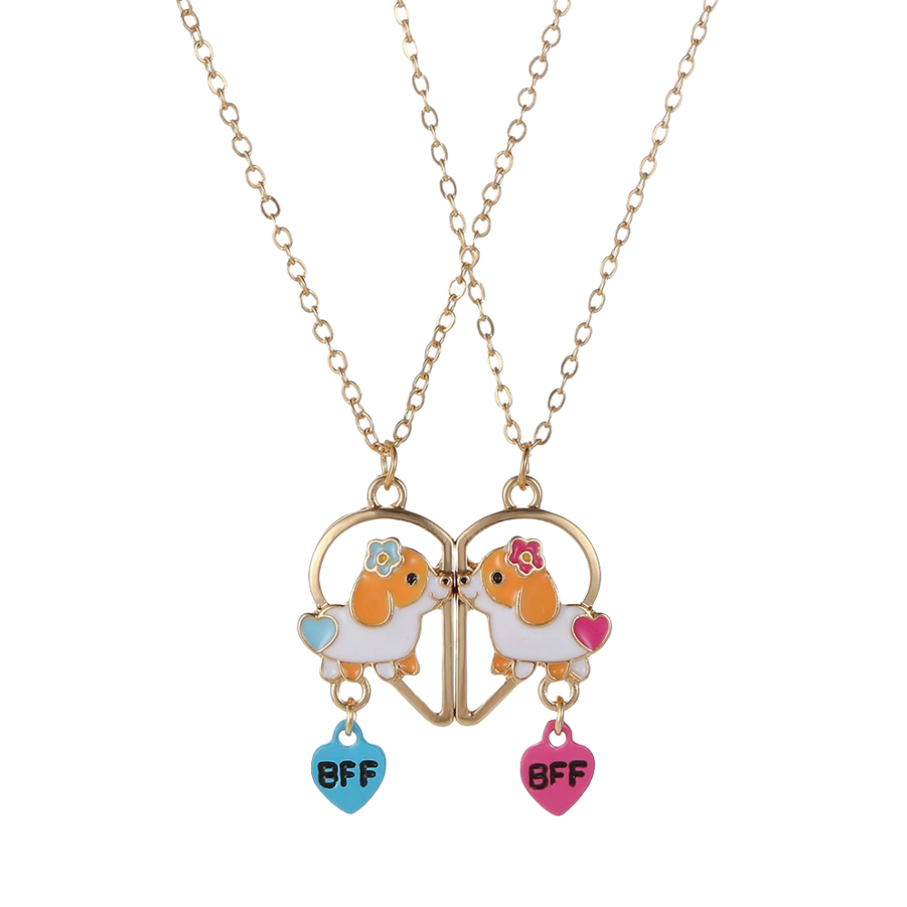 Best Friend Necklace Set, Matching BFF for 2 or 3 Friends, Ideal Friendship Jewelry Gift for Girls, Women, Sisters, Perfect for Birthdays and Special Occasions