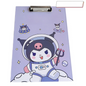 Wooden Clipboards Strong12.5 x 9 Inch A4 Size MClipboard Clipboards, Lightweight Wallets for Document Office School (Kuromi, A4)