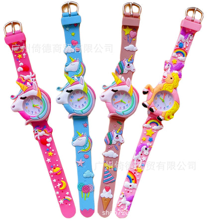Analogue Quartz Watch with Stainless Steel Strap Bracelet Cats Girls Toddler Watches Gifts for Kids Birthday Gifts Gift Box