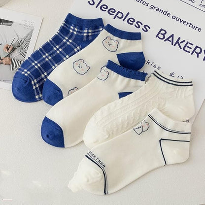 10 Pairs Ladies Ankle Socks low cut Trainer Socks Cotton Multipack heart animal Breathable Lightweight Sport Socks Casual Wear Gifts for Women