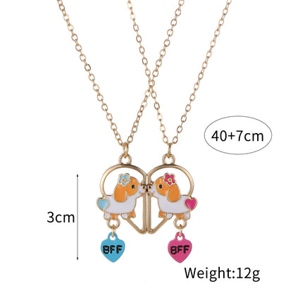 Best Friend Necklace Set, Matching BFF for 2 or 3 Friends, Ideal Friendship Jewelry Gift for Girls, Women, Sisters, Perfect for Birthdays and Special Occasions
