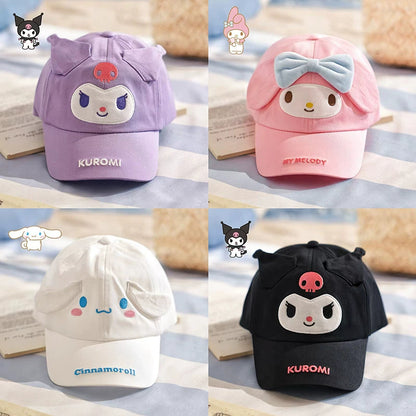 Kids Cotton Baseball Cap Hat for Boys, Boys Caps Perfect for Outdoor Sunny Days Sun Hat 3+ Years(My Melody）