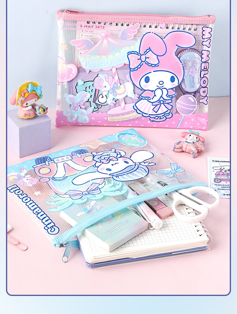 5PCS Plastic Wallets A4, 5 different designs Plastic Folders Popper Folder with Snap Closure, Lightweight Wallets for Document Office School Organization for Kids Adults