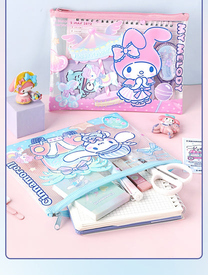 5PCS Plastic Wallets A4, 5 different designs Plastic Folders Popper Folder with Snap Closure, Lightweight Wallets for Document Office School Organization for Kids Adults