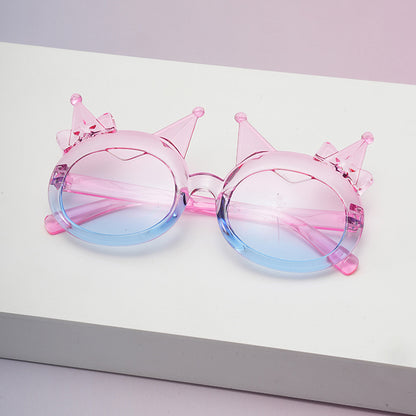 3PCS Kids Sunglasses Girls, Cute Cat Girls Sunglasses Colourful Cat Eye Set, Party children Favor, for Kids Toddler UV400 Age 3-10 (Cat 3pcs)