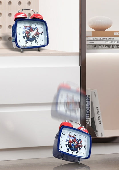 Princess Mermaid Kids digital Alarm Clock for Heavy Sleepers with Twin Bell and Large Digits, Loud Battery Retro Alarm Clock with Night Light for Bedside, Bedroom