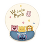 Cute Stitch Winnie Girls Boys Kids Women Mouse Mat Pad with Wrist Rest Computer PC Laptop Gaming Office School Study Home Desk Accessory