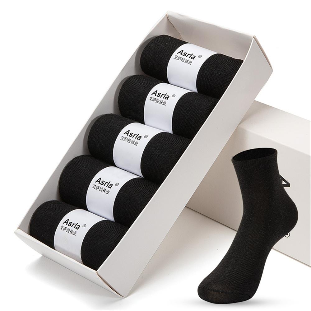 5 Pairs Men’s Plain Mens Soft Cotton Rich Comfortable Breathable Socks Work Business and Casual Wear 6-11 UK