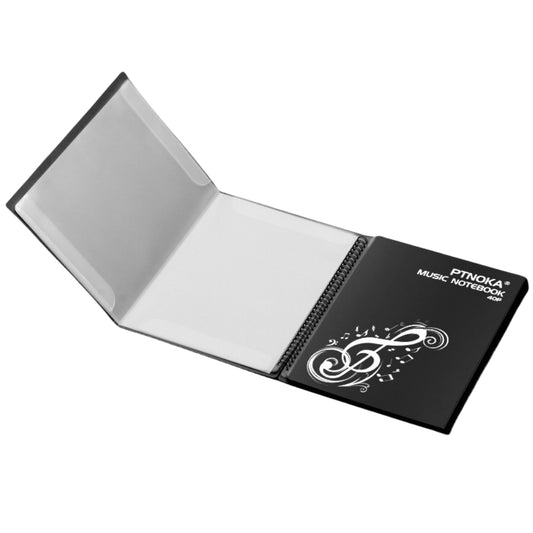 A4 Sheet Music Folder,  Waterproof Plastic 4 page expand, 40 Pages Capacity, 8.5x11 inch Music Binder, Writable Choir Folder, Blank Plastic Concert Choral Folder Musical Score Paper Drawing Paintings Photos