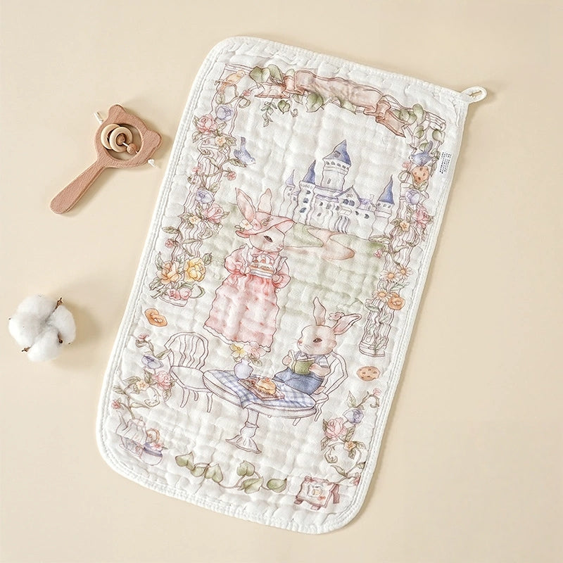 2 Pack Baby Muslin Cloths, 6-Layer Soft and Absorbent Cotton Muslin Squares, Reusable Baby Face soft Towels & Newborn Hand Washcloths, 30×50CM Breathable Baby Cloths for kids Boys (Set01)
