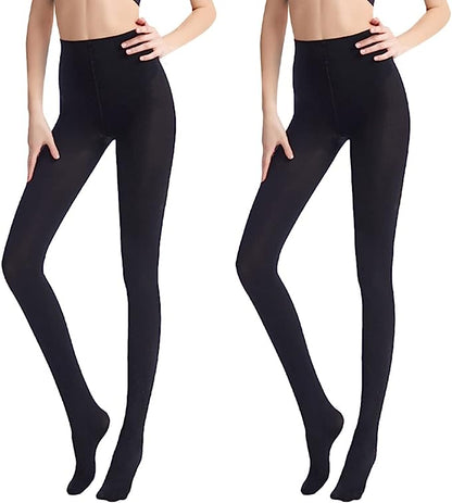 Women Extra Thick Warm Winter Double Lined Stretch Thermal Fleece Opaque Tights