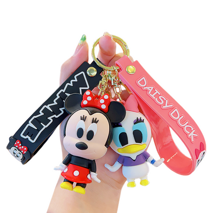 2PCS Buzz Keyring Keychain School bag Ornament Key Ring Decoration Cute Gifts for Women Girls Boys Pendant Chain Jewelry Gift For Kids