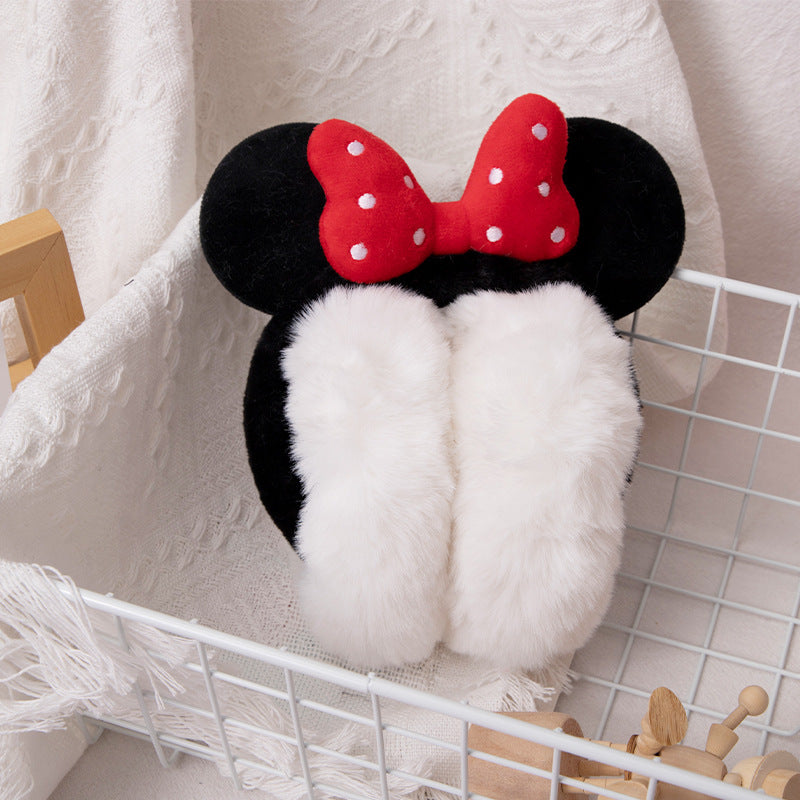 Kids Boy Girl Earmuffs Winter Fleece Thermal Outdoor Warm Plush Ear Warmer(Minnie)