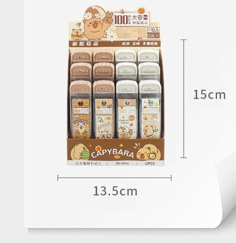 Automatic Pencil Refills (400 Pcs), 0.5mm Lead cute Kitty Mechanical Pencils, Mechanical for Sketching, Woodworking, Crafts, Art (Capybara 400pcs)