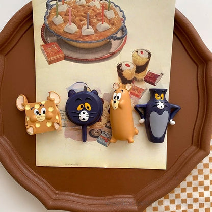 Resins Dachshund Cats dogs Magnets For Fridge Or Whiteboard Fun And Functionality Cartoon Animal Refrigerator Sticker Decors (Cat 4pcs)
