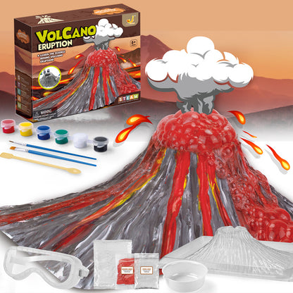 Make Your Own Volcano Eruption Stem Kit For Kids Science Experiments For Kids Age 7 - Craft- Chemistry Gifts(Set 01)