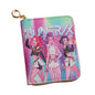 Kids GIrls Women Wallet Cute Trifold Wallet with Coin Purse Card Slots with zip pockets Gifts PU leather (Kpop)