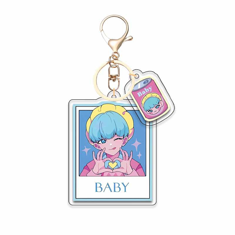 Kpop 3pcs Demon Keychain, Cartoon Hunters Figure Key Pendants Silicone for Bag backpack Keyring Decoration Pendants Adults Party Favors Birthday Party Supplies（B）