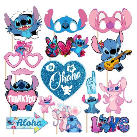 22 Pack Stitch Cupcake Birthday Cake Toppers Glitter Tea Party Eat Me Cupcake Picks Tea Party Cake Decorations Babyshower Boy Girl Kids Birthday Tea Party Supplies