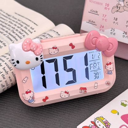 LED Digital Children Alarm Clock With Night Light - Light Alarm Clock for Girls Boys Teenagers School Back To School Gifts Dual Alarms Snooze Modes Temperature Dates display