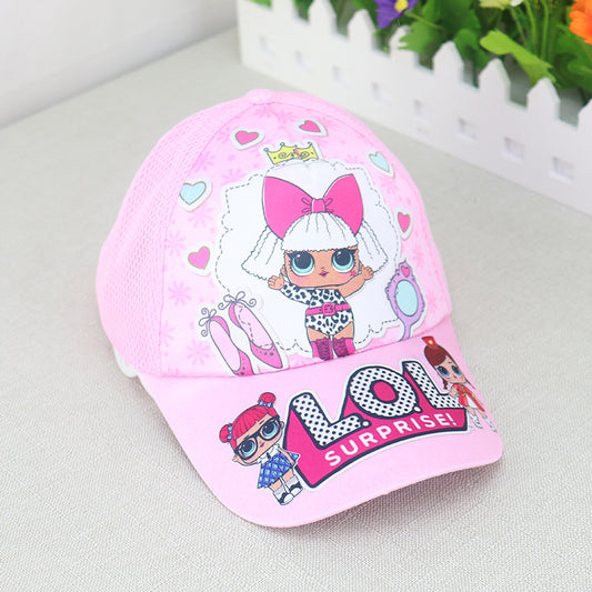 Kids Cotton Baseball Cap Hat for Boys, Boys Caps Perfect for Outdoor Sunny Days Sun Hat 3+ Years(LOL)