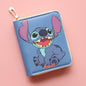 Stitch Kids GIrls Women Wallet Cute Trifold Wallet with Coin Purse Card Slots with zip pockets Gifts PU leather
