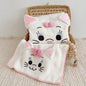 Cute Capybara Cat Bath Towels Set, Soft Super Absorbent Coral Fleece Bath Towel and Face Towel for Bathroom Hotel Gym Spa Beach (Cat)