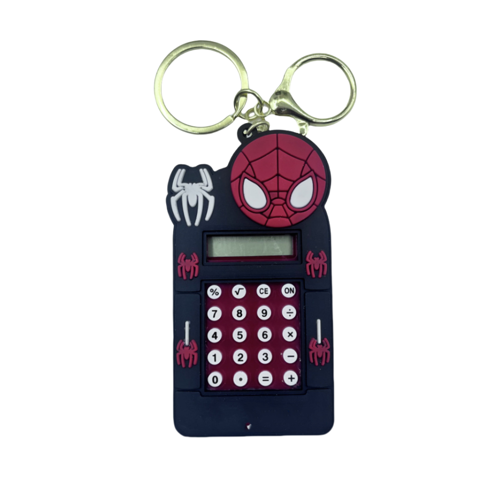 Pocket Calculator, Classic and advanced functions, Desktop Calculator with Large LCD Display and Sensitive Button,Standard Function for Office, Home, School (Spiderman)
