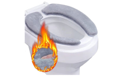 Bathroom Toilet Seat Closestool Washable Soft Warmer Mat Cover Pad Cushion Cover