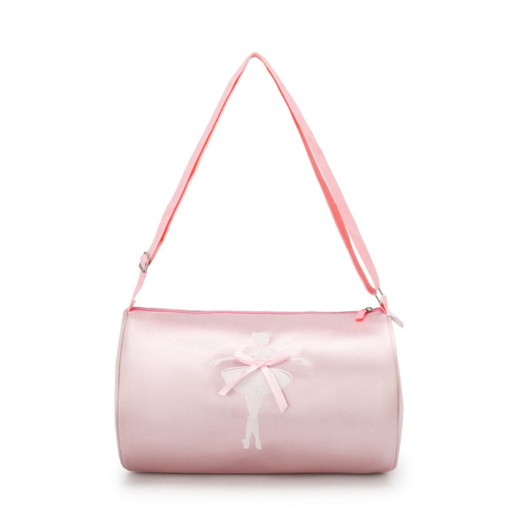 Girls Kids Children Ballet Dance Bag, Pink Ballerina Handbag Tote Gymnastics Sports Duffel Bag, Crossbody Shoulder School Bag Light Weight Carry-on Luggage