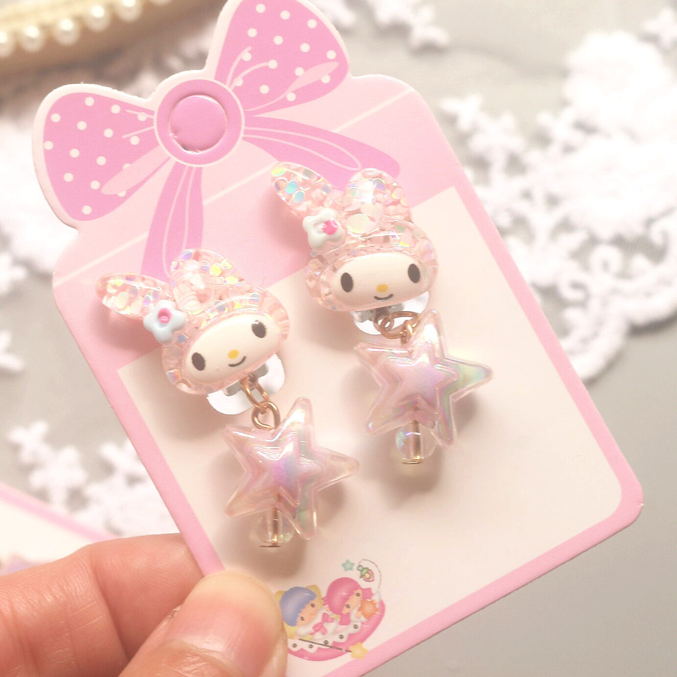 3 Pairs kids Clip On Earrings for Girls Cute Earrings No Pierced Princess Play Girls Dress Up Jewelry Set for Kids
