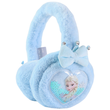 Kids Boy Girl Earmuffs Winter Fleece Thermal Outdoor Warm Plush Ear Warmer(Pink Elsa)