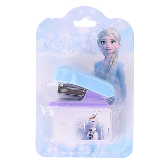 Mini Effortless Kitty Princess Desktop Staplers with 1000 Standard No.10 staples set Cute Stapler Gift for Student and Office School stationary Use（Frozen）