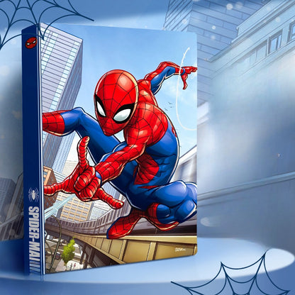 A4 Elsa Display Book Folder 30 Pockets Presentation Project Book Document Folder with Plastic SleevesLightweight Wallets for Document Office School Organization for Kids Adults (Spiderman)