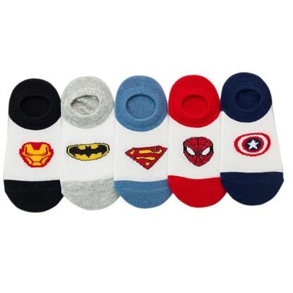 5 Pairs Kids Girls Boys ankle socks Rich Cotton Low Cut Trainer Socks Breathable Sport Socks infant (Colour 1 (6-8years))
