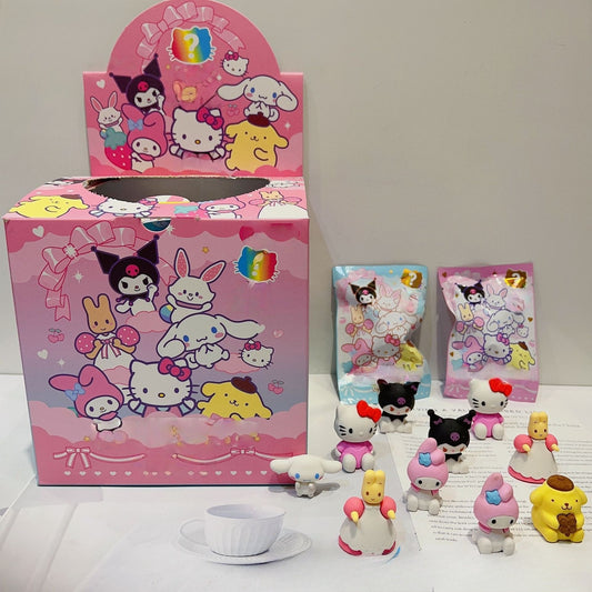 3 PCS Spider Rubbers Pencil Eraser for Kids School Stationary Party Favour Bag Fillers Gift Set Mystery bag surprise bag blind bag (Kuromi 3pcs)