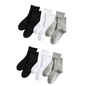 6 Pairs School Uniform Boys Girls Childrens Kids rich cotton plain sports ankle Socks Infant (Mix 6-8 Years)