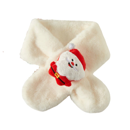 Kids Winter Beanie Scarf for 2-10 Years Old Boys Girls Christmas reindeer snowman santa tree Rabbit Capybara Cat Outdoor Warm Fleece Lined Thermal Knit Fluffy Pom(B)