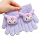 Full Finger Gloves Elsa Winter Knit Warm Mittens Soft Lined Fleece Thermal Outdoor Stretchy Gloves for Kids boys girls