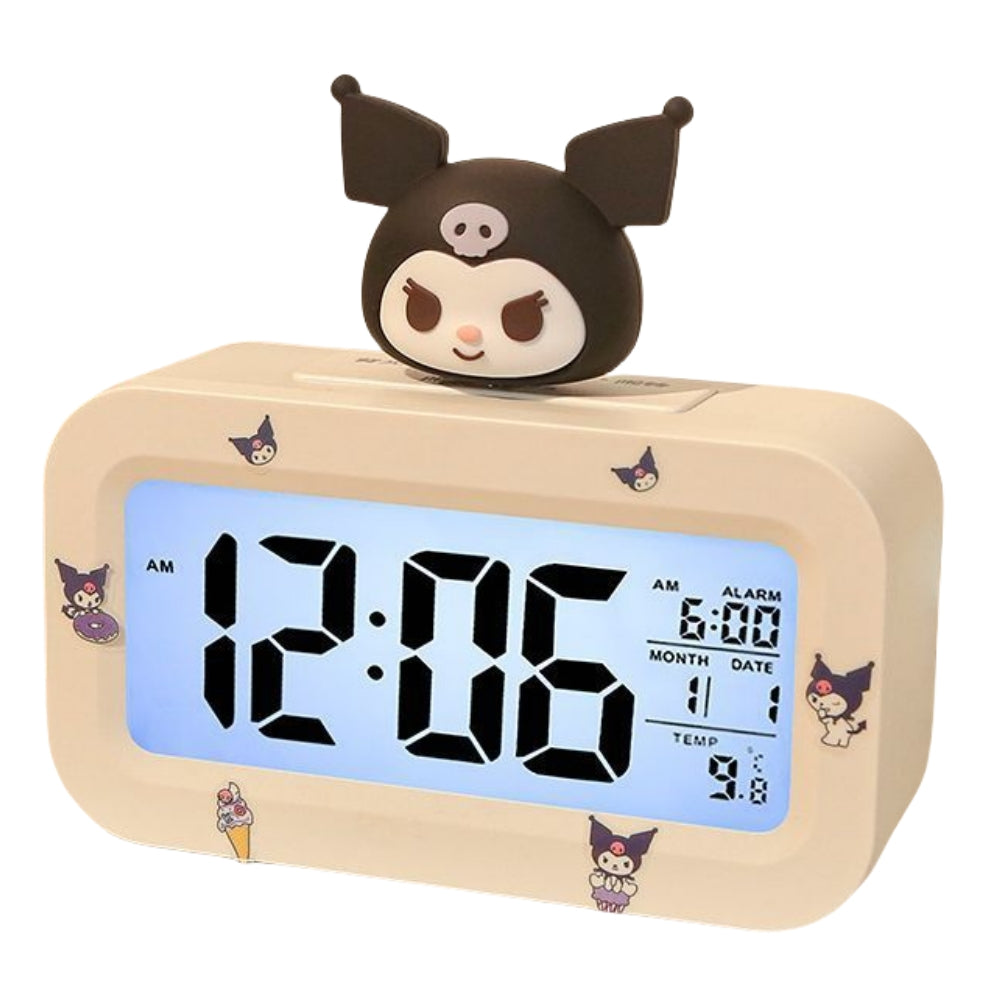 LED Digital Children Alarm Clock With Night Light - Light Alarm Clock for Girls Boys Teenagers School Back To School Gifts Dual Alarms Snooze Modes Temperature Dates display (My )