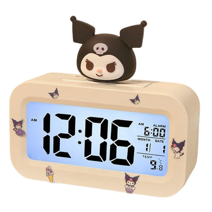 LED Digital Children Alarm Clock With Night Light - Light Alarm Clock for Girls Boys Teenagers School Back To School Gifts Dual Alarms Snooze Modes Temperature Dates display