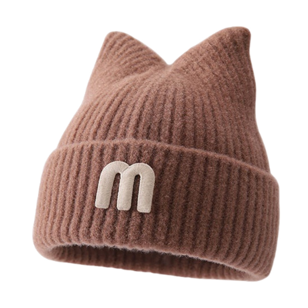 Baby Warm Hat Cute Bear Ear Hat Infant and Toddler Warm Ear Protection Knitted Wool Hat Autumn Winter For 2m-4years Boys And Girls In Winter