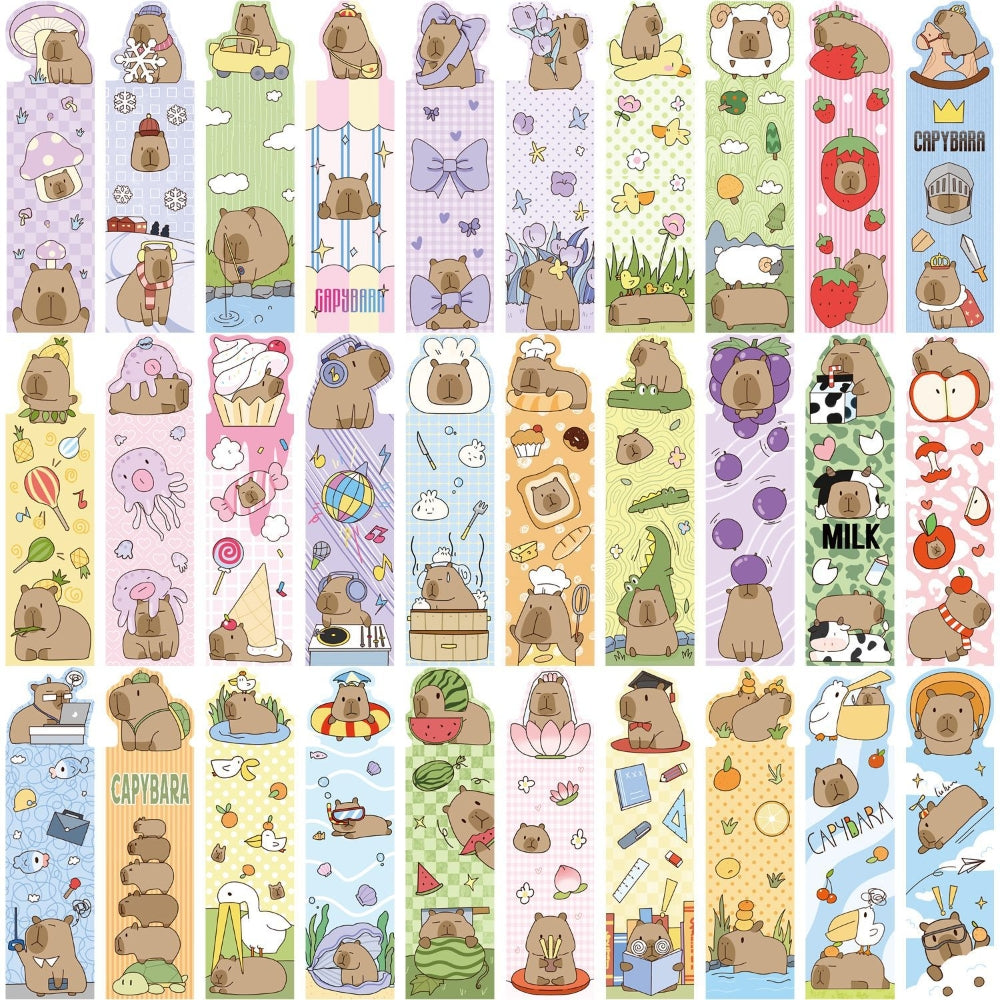 30PCS Children's Bookmarks, Bookmark Clips, Markings for Teachers, Students, Book Lovers, School Home Office Supplies Princess Snow White (Dog)