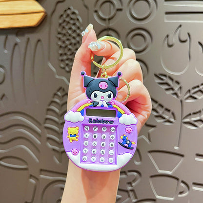 Pocket Calculator, Classic and advanced functions, Desktop Calculator with Large LCD Display and Sensitive Button,Standard Function for Office, Home, School (Hello Kitty)
