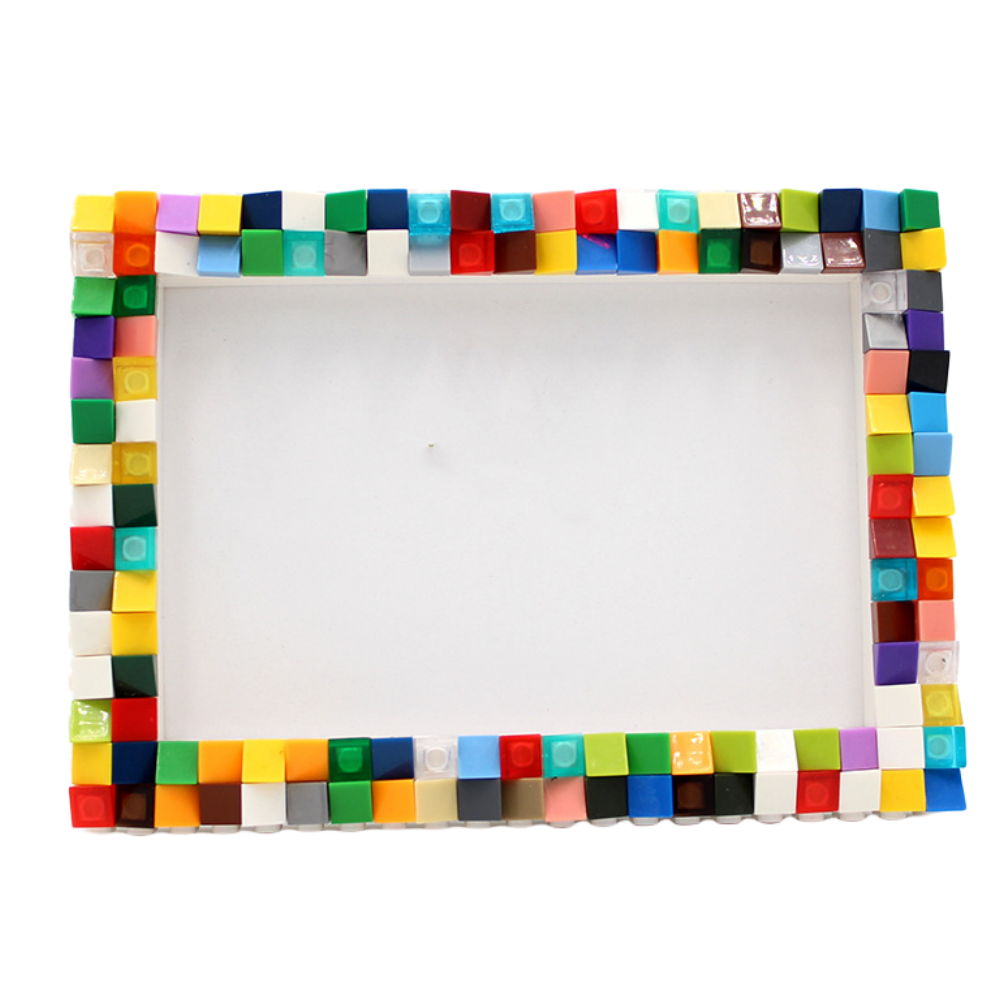 Photo Frame Christmas Tree DIY Colourful Bricks Picture Frames for Desk Decor Family Friends Kids Gifts 7x5 Portrait & Landscape Creative Crafts Gift Set Boys Girls (Mosaic 7X5(12.7*17.8))